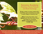 Sonoma Academy Party invitation